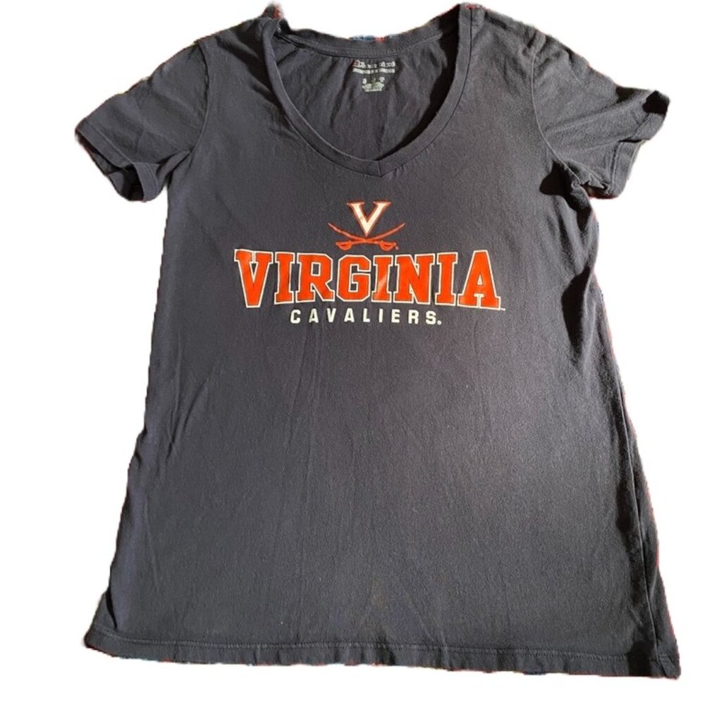 UVA University of Virginia Cavaliers Champion Women's V-Neck Tee Shirt, Small